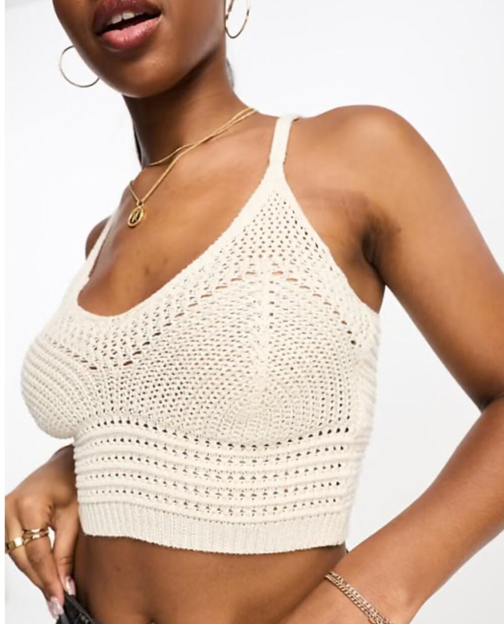 Vero Moda Crochet Crop Tank Size XL